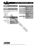 Preview for 1 page of EAW Subwoofer BH622 Technical Specifications