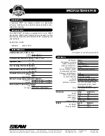 EAW Subwoofer KF930 Specifications preview