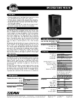 Preview for 1 page of EAW Subwoofer MK8196 Specifications