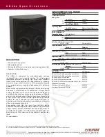 EAW Subwoofer UB22z Specification Sheet preview