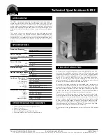 EAW UB12 Technical Specifications preview