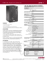 EAW UB12Se Specification Sheet preview