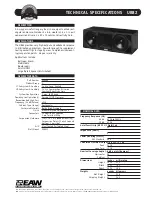 Preview for 1 page of EAW UB82 Technical Specifications