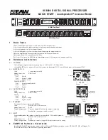 Preview for 1 page of EAW UX8800 Quick Start Manual