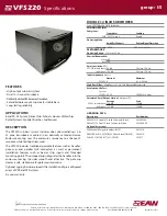 EAW VFS220 Specifications preview