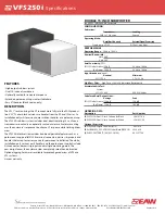 EAW VFS250i Specifications preview