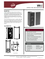 EAW VR62 Specification Sheet предпросмотр