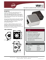 EAW VRM12 Specifications preview