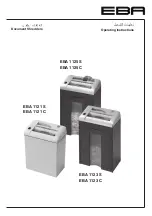 EBA 1121 C Operating Instructions Manual preview