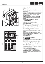 Preview for 21 page of EBA 486 ET Operating Instructions Manual