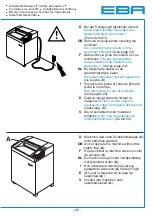 Предварительный просмотр 7 страницы EBA EBA 2231 S Operating Instructions Manual