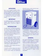 Preview for 3 page of Ebac BD-150 Operation Manual