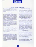 Preview for 5 page of Ebac BD-150 Operation Manual