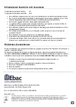 Preview for 31 page of Ebac DE84YE-EU Manual