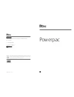 Preview for 1 page of Ebac Powerpac Manual