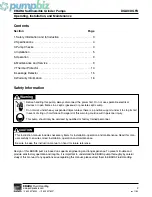 Предварительный просмотр 2 страницы EBARA DGU II Operating Instructions, Installation & Maintenance Manual