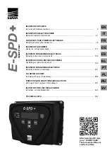 EBARA E-SPD MT 2200 Instruction And Maintenance Manual preview