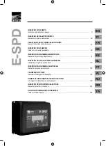 EBARA E-SPD Series Instruction And Maintenance Manual предпросмотр