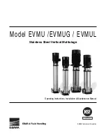 EBARA EVMU 5 Installation And Operation Manual preview