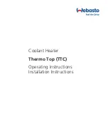 Ebasto Thermo Top TTC Operating Instructions Manual предпросмотр