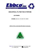 Ebbco CLS-141-24K H.E.-SWS Operation And Maintenance Manual preview