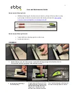 Предварительный просмотр 1 страницы Ebbe INNI Brush Cleaning Kit Care And Maintenance Manual