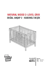 Предварительный просмотр 1 страницы ebebek NATURAL WOOD 2-LEVEL CRIB BYP-ULSNAT Assembly Instructions