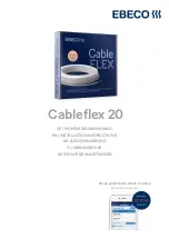 Preview for 1 page of EBECO Cableflex 20 Installation Instructions Manual