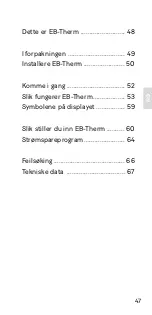 Preview for 49 page of EBECO EB-Therm 205 Manual