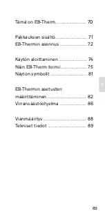 Preview for 71 page of EBECO EB-Therm 205 Manual