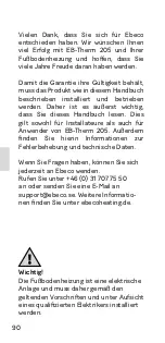 Preview for 92 page of EBECO EB-Therm 205 Manual