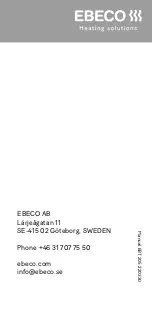 Preview for 114 page of EBECO EB-Therm 205 Manual