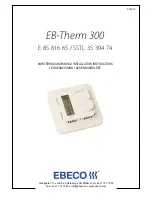 EBECO EB-Therm 300 Installation Instructions Manual preview