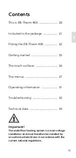 Preview for 21 page of EBECO EB-Therm 400 Manual