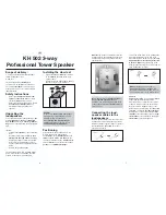 Preview for 4 page of EBENCH KH 502 Operating And Safety Instructions Manual