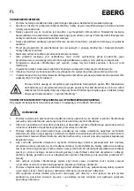 Предварительный просмотр 21 страницы Eberg AORI E25-09 Instruction Manual