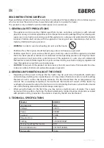 Предварительный просмотр 9 страницы Eberg EBH 90 Instruction Manual