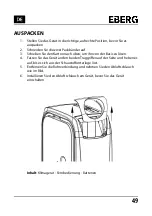 Предварительный просмотр 49 страницы Eberg QUBO Q40HD User Manual