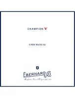 Eberhard Champion V User Manual preview