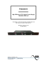 Eberle Design PS2248-HV Operation Manual предпросмотр