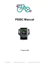 eBike P850C Manual preview