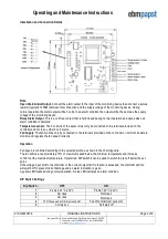 Preview for 3 page of ebm-papst 210-OMI10878 Operating And Maintenance Instructions Manual