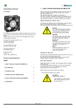 ebm-papst 3214 J/39NR Operating Manual preview