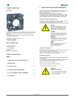 Предварительный просмотр 1 страницы ebm-papst 3214J/2H4P Operating Manual