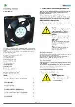 ebm-papst 4118 N/2H8PU-011 Operating Manual предпросмотр