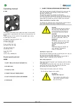 Предварительный просмотр 1 страницы ebm-papst 4318/2R Operating Manual