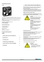 ebm-papst 4580 Z Operating Manual предпросмотр