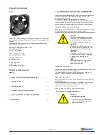 ebm-papst 4650 N Operating Instructions preview