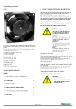 ebm-papst 8880 V Operating Manual предпросмотр