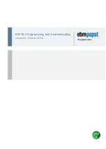 ebm-papst 900TS Programming And Troubleshooting предпросмотр